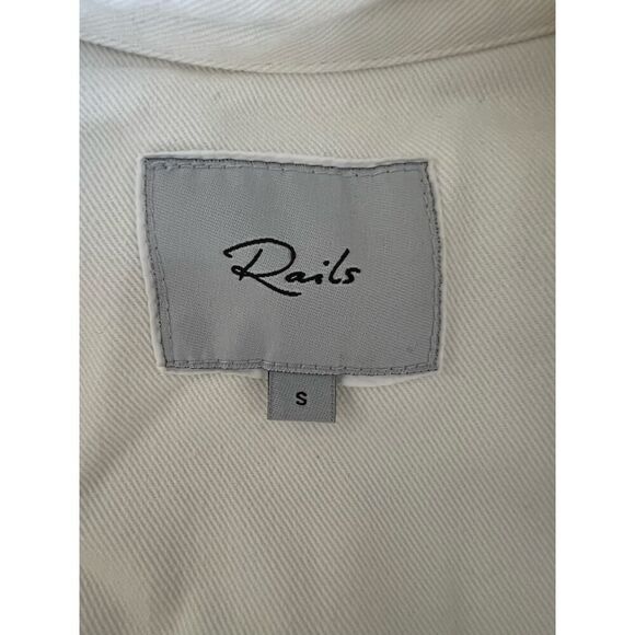 RAILS DANICA WHITE DENIM DRESS SIZE S - Picture 10 of 10